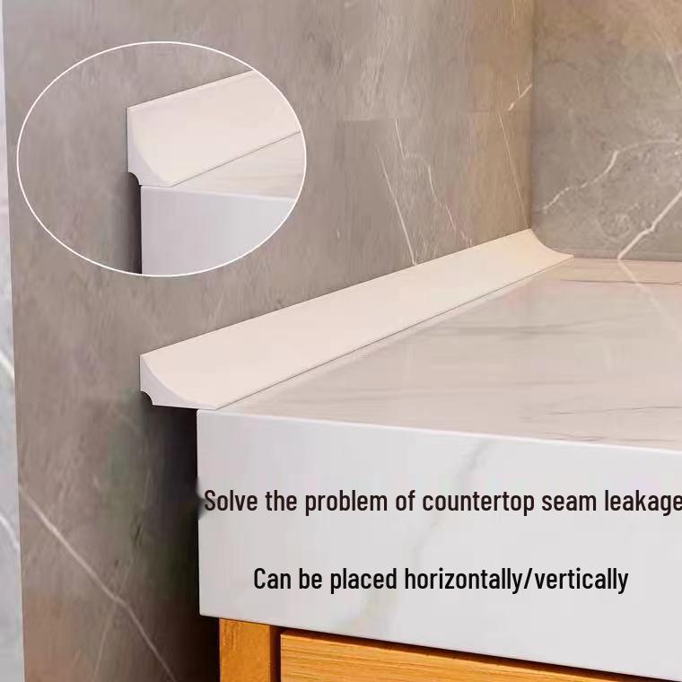 Self-Adhesive Waterproof Silicone Water Stopper Strip for Kitchen and Bathroom Countertops