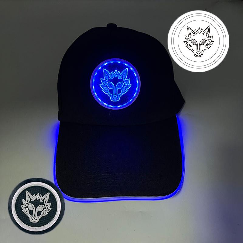 Fashion Glowing Baseball Cap LED Light Up Hiphop Hat Bar Club Props Fluorescent Hat Men Women DJ Dance Supplies Costume