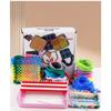 Girls Birthday Gift Handmade Diy Cloth Wallet Rainbow Weaving Loom Elastic Rope Kids Educational Toy