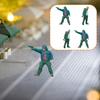 1/64 Miniatur Straße Mini Räuber Kleine Menschen Modell für Zuglayout Szene Schreibtisch