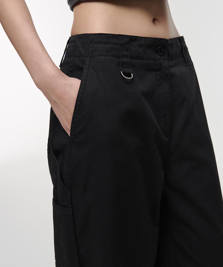 MUSINSA STANDARD WOMAN Women'S Wide Carpenter Pants [Black]