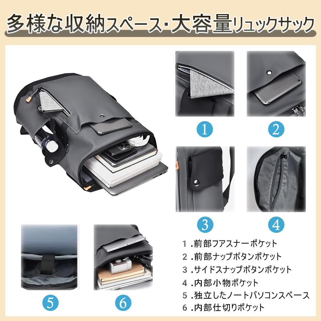 VENDAGO Large Capacity Travel Backpack, 30L Capacity, Carry-On Size, Men's and Women's, Waterproof, Fits 17-inch PC, Wear-Resistant, Reflective,