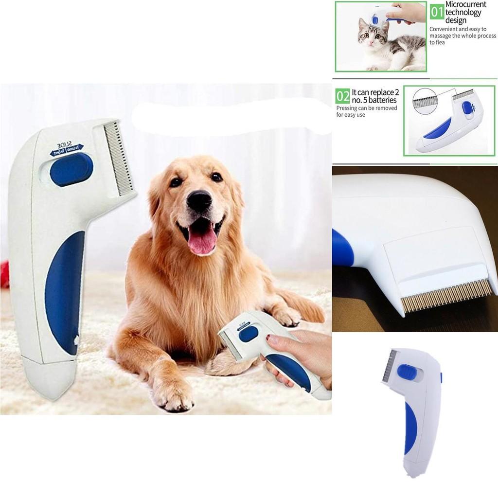 Electric Pet Flea Lice Cleaner Comb Grooming Tool For Cats Dogs Chemical-free And Effective