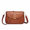 Textured mother bag women's new retro flip shoulder bag simple and fashionable shoulder oblique span small bag
