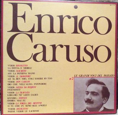 LP Plaat ENRICO CARUSO Enrico Caruso N. 2 SM1113 JOKER 1971 Italië Klassiek Gebruikt