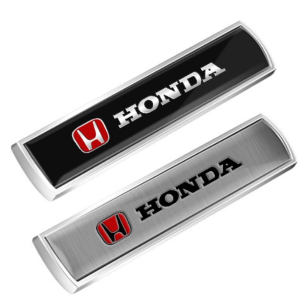 YCGF2 Car Styling 3D Metal Alloy Car Body Fender Side Window Emblem Stickers For Honda Mugen Typer ACCORD Avancier Airwave Civic FK8