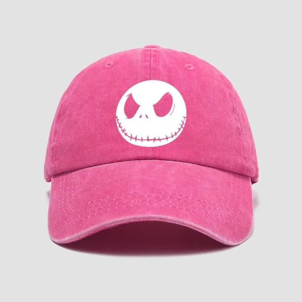 Fashion Nightmare Before Christmas Jack Casual Hat Baseball Caps Breathable Snapback Sun Hats Adjustable Color Peaked Cap Unisex
