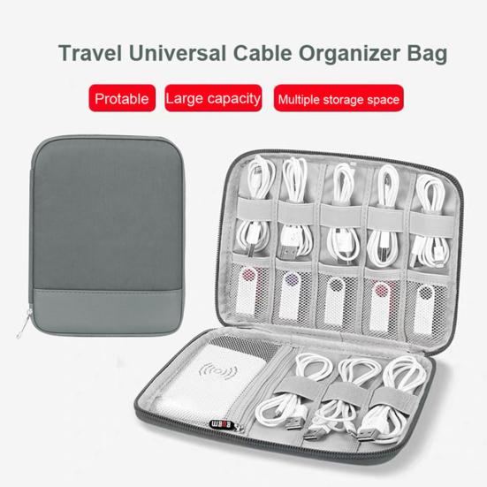 

Портативный дорожный кабель для передачи данных, внешний аккумулятор, наушники, сумка для хранения, контейнер, сумка