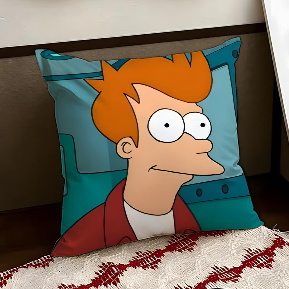 Anime FFuturama Cushion Cover Reversible Soft Durable Pillow Cover Home  Car MultiScene Use for Daily Comfort