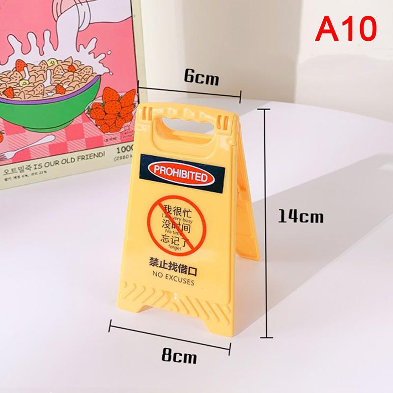 Creative Mini Desktop Prompt Card Folding Makeup Mirror Decoration