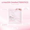 KOEC Pink Peptide Collagen Firming Transparent Mask Hydrating Brightening Sheet Mask 5 Pack