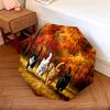 1 PC Automatic Folding Umbrella - Maple Leaves, Puppies, Horses, Kittens Pattern, Portable & Foldable Design with 8 Ribs, Christmas Birthday Gifts