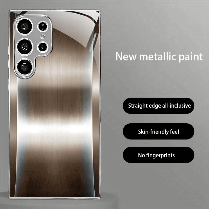 Light luxury patterned electroplated glass phone case suitable for Samsung Galaxy S26 S25 S24 S22 S21 S20FE/Ultra/Plus anti fall