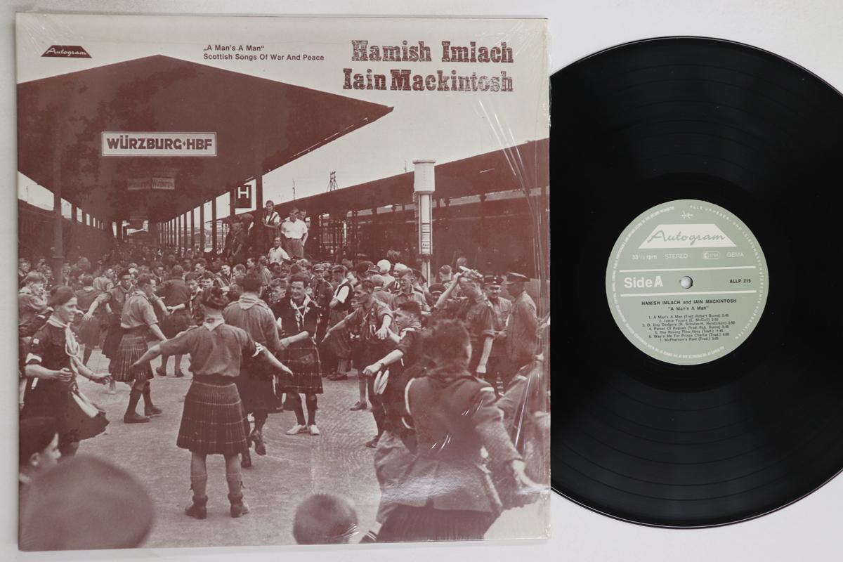 

LP Record HAMISH IMLACH, IAIN MACKINTOSH - A Man s A Man ALLP215 AUTOGRAM 1978 Germany Country/Folk Used