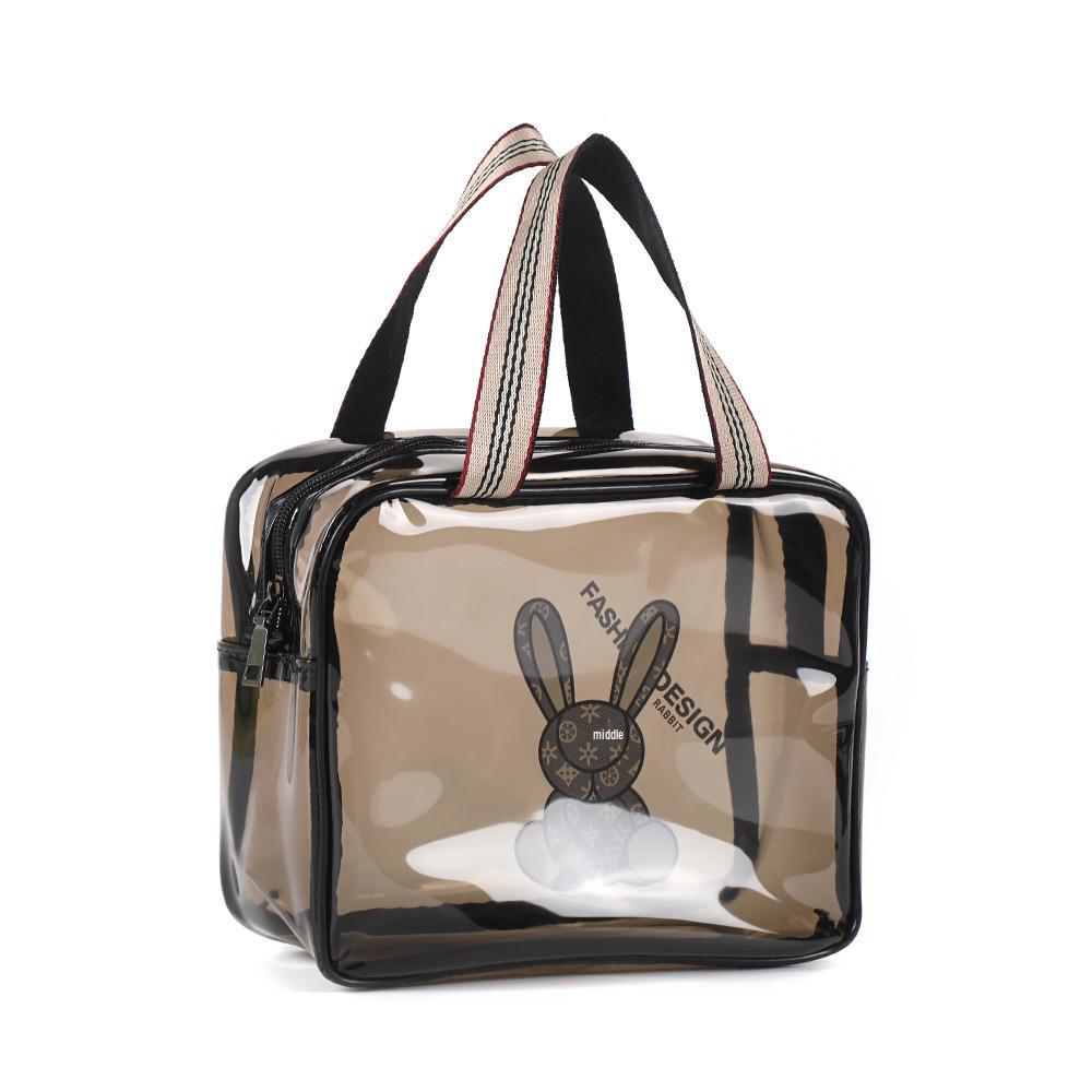 Thickened Waterproof PVC Toiletry & Makeup Travel Organizer Bag with Large Capacity