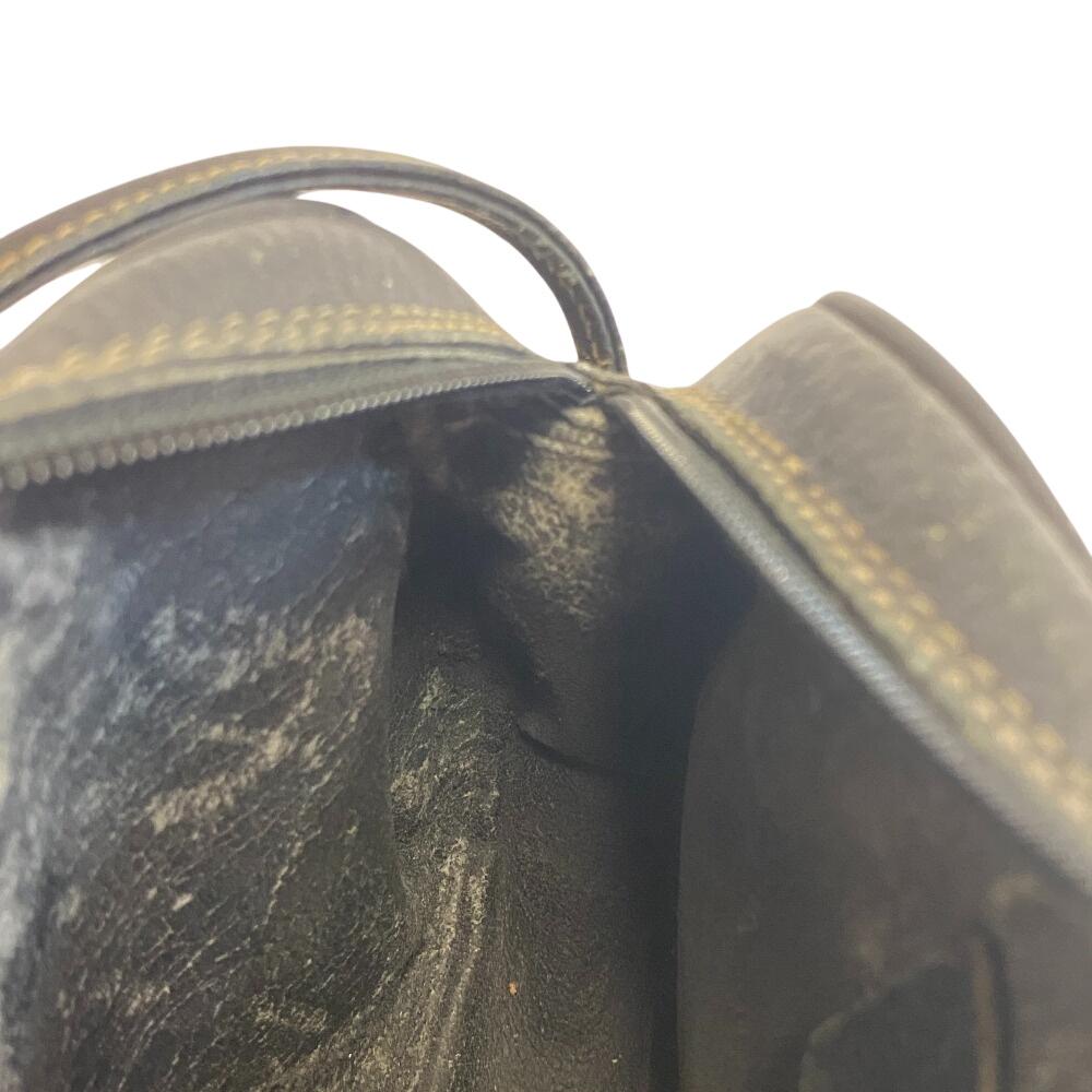 GUCCI 066 Old Gucci pochette Shelly line GG pattern leather Shoulder Bag gray leather Women Used