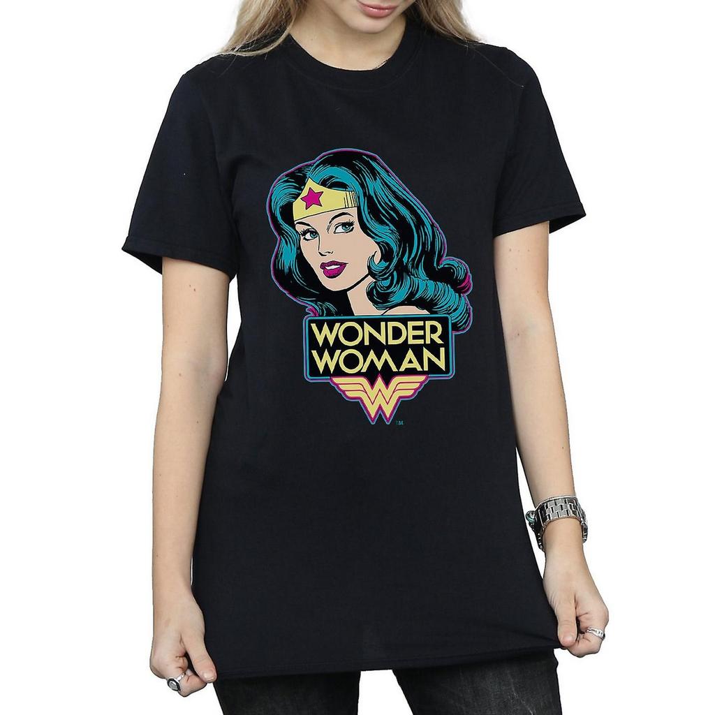Wonder Woman Womens/Ladies Head Cotton T-Shirt