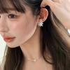 925 Silver Vintage Square Earrings For Women Trendy Firework Earring Jewelry Prevent Allergy Party Accessories Gift