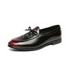 Wiosna Jesień Retro Slip on Skórzane Szpiczaste Buty Męskie Mokasyny Klasyczne Modne Wygodne Męskie Skórzane Buty Codzienne