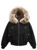 Koreanische Herren-Herbst/Winter-Jacke 2025 aus schwerer amerikanischer gewaschener Baumwolle mit Samtverdickung