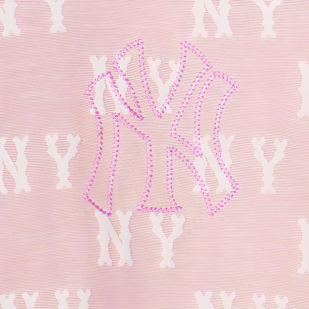 New MLB New York Yankees T Shirt Women's Pink 3FTSM0153-50PKM