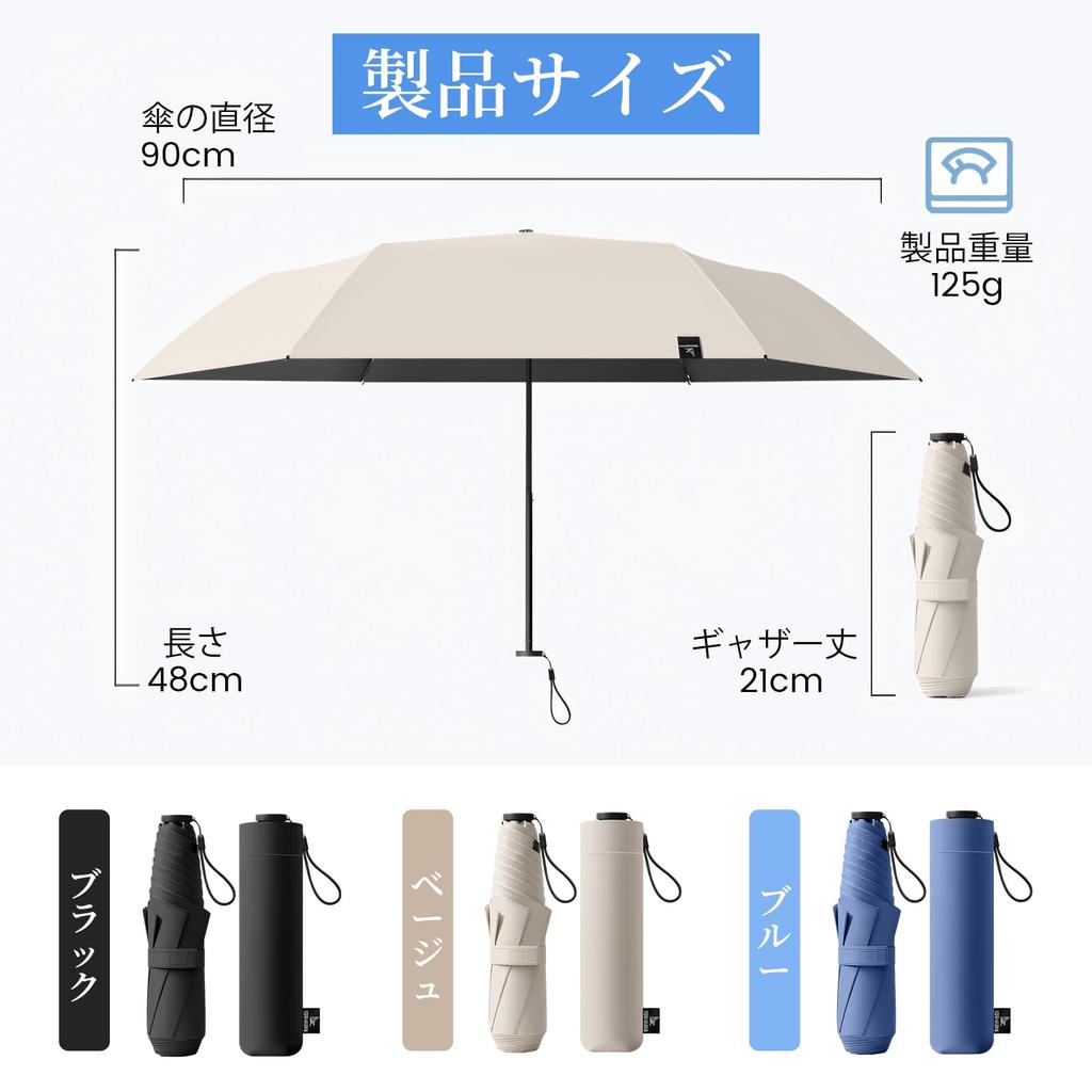 GOSO Folding Sun Sun and Rain 6 and Lightest Carbon Fiber Check Ultra Water UV Heat Wind 365 Days a Mini Perfect for the Rainy Unisex Gift Umbrella,