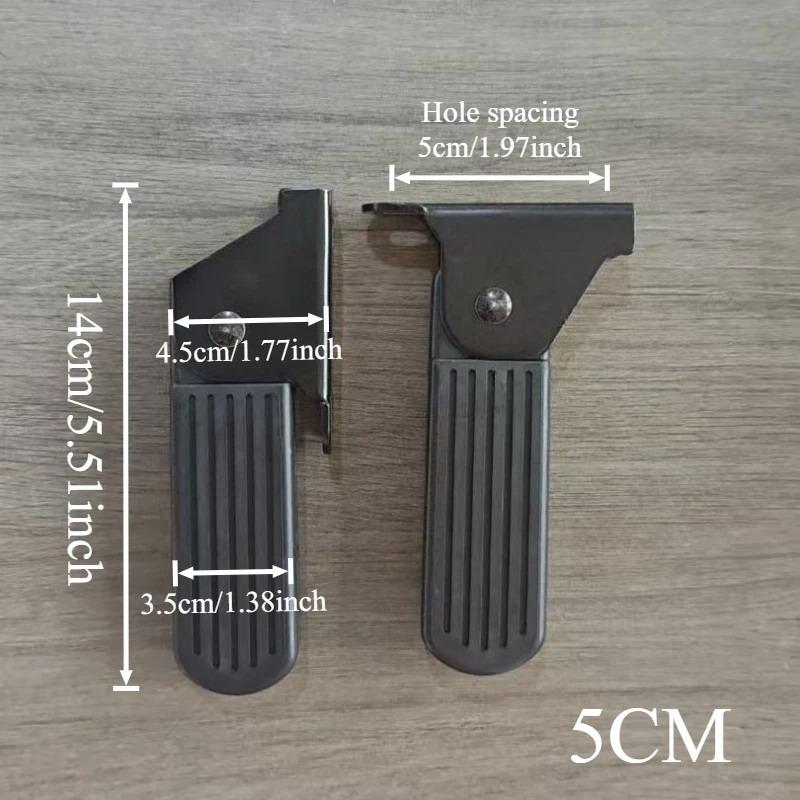 1 Pair Foldable Front Foot Pedals For Yadi Aima Harley U1 E-Bike Lightweight Aluminum Alloy Anti-Slip Cycling Pedals Accessories