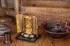 Buddhist Statue of Manjusri Bodhisattva In a Shrine by Sculptor Keishu Original Model In the Year of the Zodiac Guardian Takaoka Bronzeware (gold
