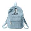 Personalized Preppy Backpack, Travel Backpack, Embroidered Name Tag, Unique Souvenir Gift