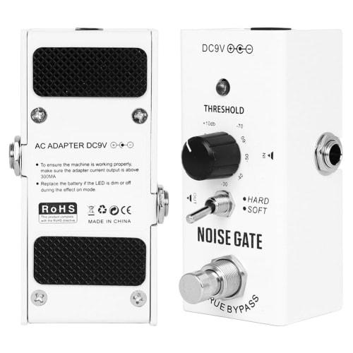 Azwamkue Electric Guitar Noise Reduction Effector, Electric Bass, Mini Electric Guitar, Single Block Effector