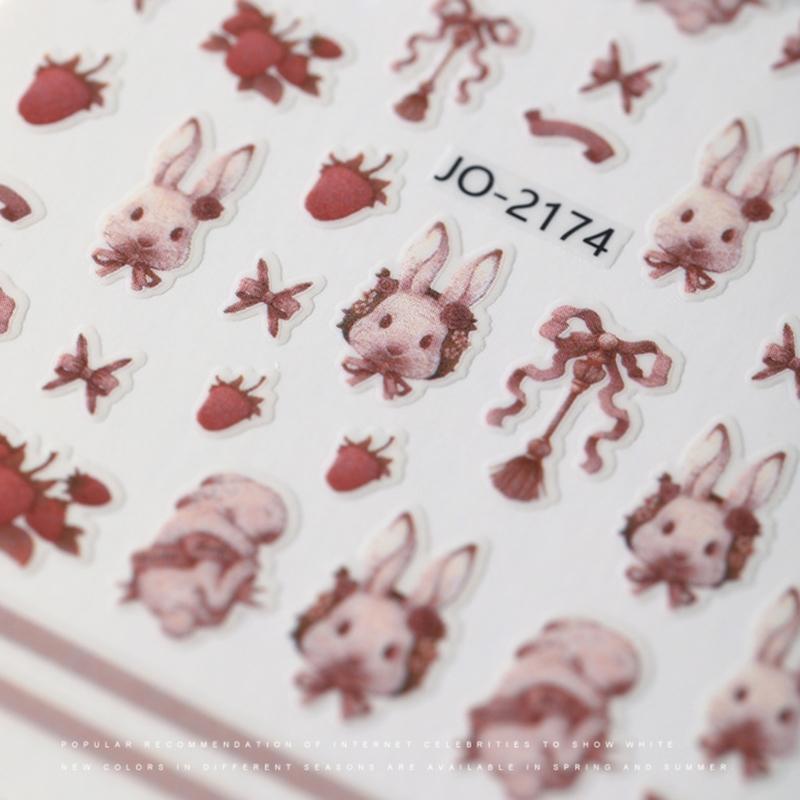 1 Sheet Nail Art Sticker Decals 5D Embossed Nail Art Sticker Nail Art Supplies Nail Art Decorations Nail Manicure Decals