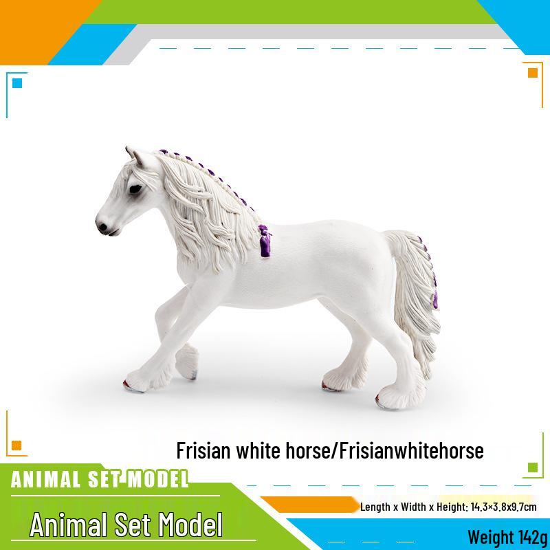 Wild Animal Cow Model - Children s Cognitive Toy: Long-Horned Bull, Yellow Antelope, Dairy Cow Ornament