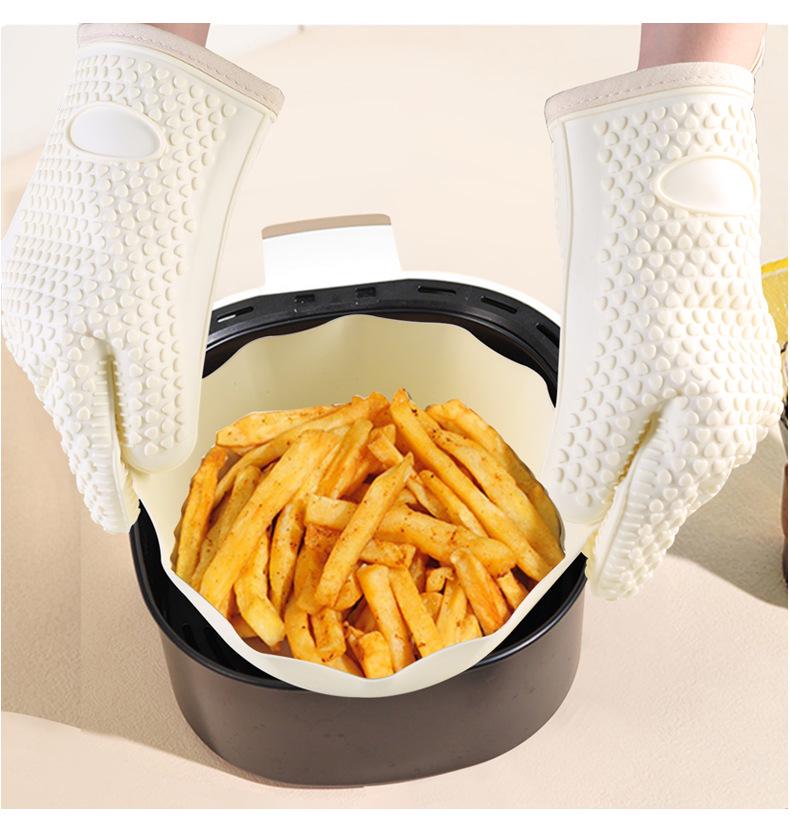 Set di Accessori Rotondi in Silicone Resistente al Calore per Friggitrice ad Aria