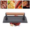 Flat Top Meat Press Board Heavy-Duty Grill Hamburger Grinder Steak Burger Press  BBQ Cooking Tool