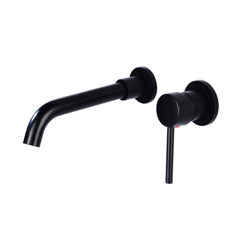 Modern Brass Wall Mounted Bathroom Basin Faucet Wall Sink Swivel Spout Bathtub Mixer Tap Crane Antique Bronze Finished