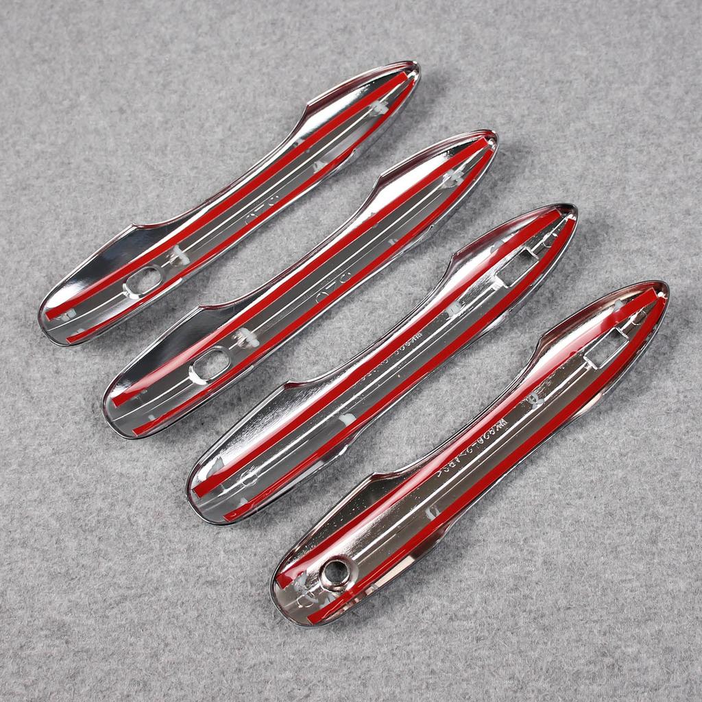 RUIQ Exterior Outer Door Handle Full Coverage Chrome for Toyota New 90 Series 2022 Covers, Type, Plated, Voxy/Noah (January Onwards)