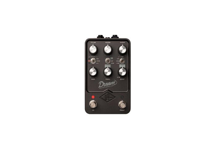 Pédale d'effets - universal audio - gpm-drm - réverbération - vibrato - modélisations vintage
