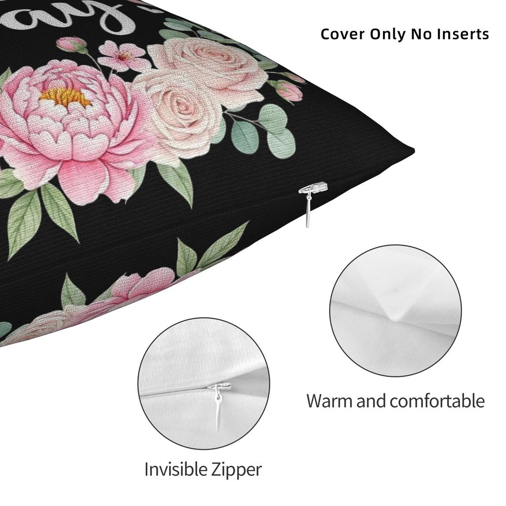 Decorative Pillow Covers Happy Mother'S Day Merch Home Throw Pillow Case Cover Zippered Multi Size