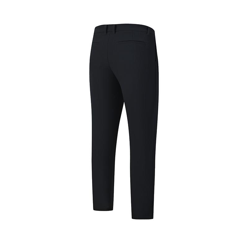 FILA Golf Series Fashion Simple Sports Golf Versatile Comfortable Straight Leg Woven Casual Pants Men bottoms Deep-Black A11M615801FBK