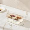 4/8 Grid Portable Snack Platters Organizer Divided Serving Tray with Lid and Handle with Reusable Snack Box Home Decor LS
