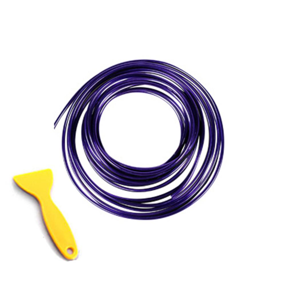 

10 м универсальный автомобильный Стайлинг, декоративные полоски для салона автомобиля, съемный зазор, автоматическое уплотнение, отделочная полоса для приборной панели, края двери 3 Meters фиолетовый