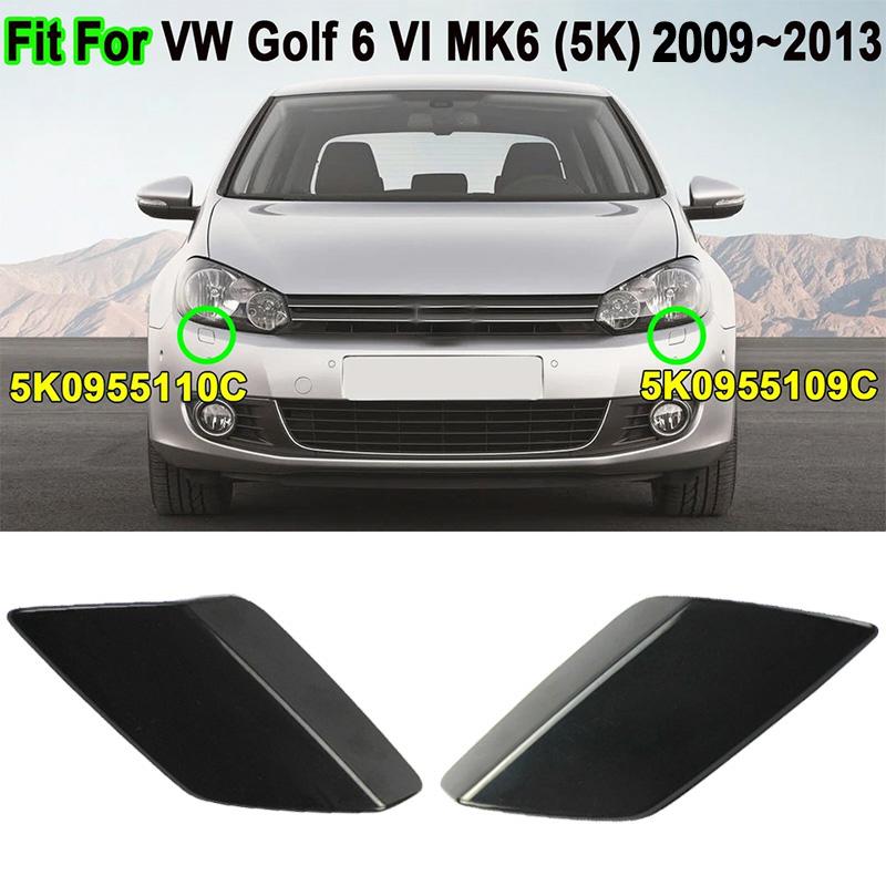 5K0955109C,5K0955110C 1 para Dysza spryskiwacza reflektora Pokrywa dyszy spryskiwacza Dla VW Golf 6 MK6 2009-2013