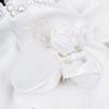 /White Satin Bride Bag Bridesmaid Wedding Party Flower Girl Handbag