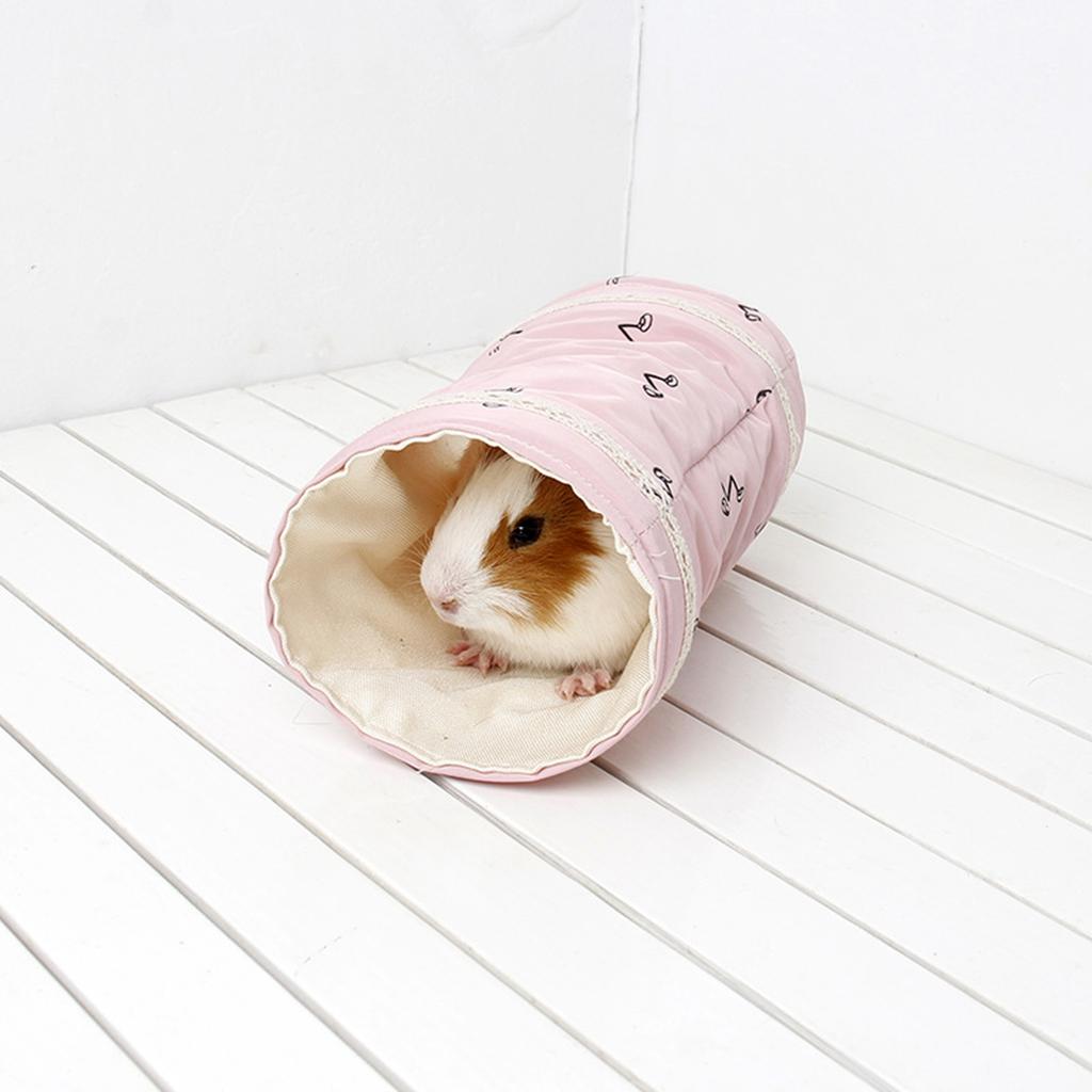 Hamster Tunnel Bed Warm Soft Small Pet Tunnel Tube for Guin Autumn