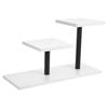 3-Tier Desktop Plant Stand for Office Study Indoor Space-Saving Countertop Flower Pot Shelf Holder Modern Metal Density Board