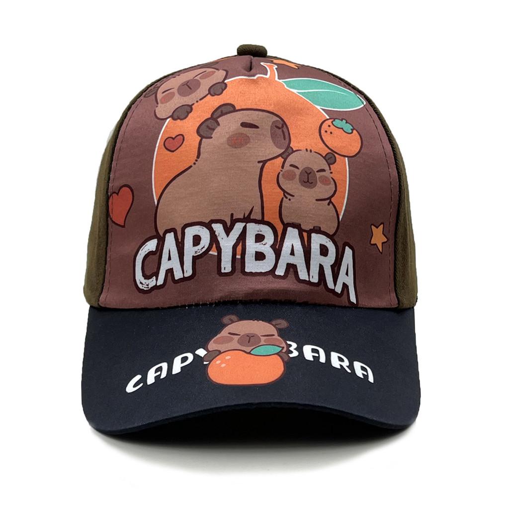 Capybara Children Baseball Hat With Sunshade Breathable Cotton For Outdoor