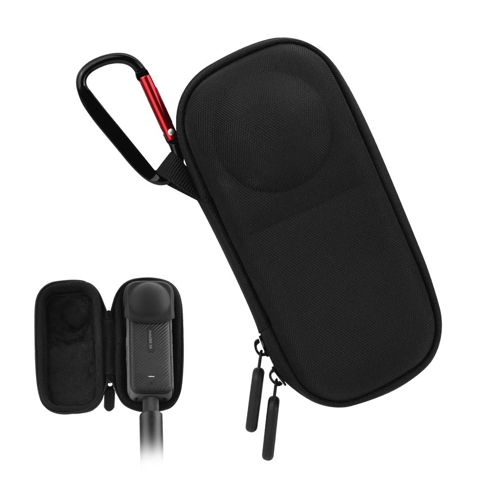 Case for Insta 360 X4 X5 , Portable Small Storage Bag Protective Cover Hard Shell Travel Protector with Wrist Strap Carabiner