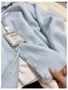 Women's Autumn/Winter Soft Yellow High-Neck Button Knit Cardigan Sweater