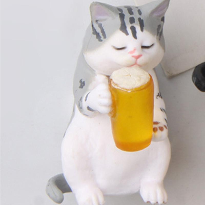 

1 шт. самовосстанавливающийся теплый пивной кот, пьяный тигровый кот, корейская креативная садовая кукла для выпечки серый