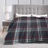 Coperta personalizzata con stampa a quadri tartan GTI, morbida e calda coperta in pile, leggera e accogliente, coperte in flanella soffice per letto, divano